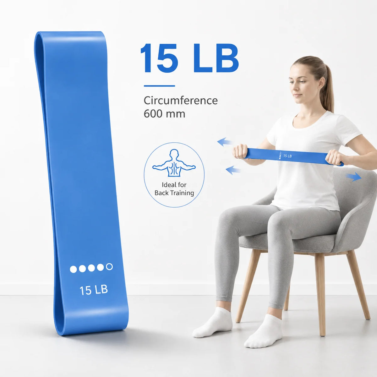 Juego de Bandas de Resistencia, Equipo de Gimnasio para Ejercicio en Casa, Bandas Elásticas para Entrenamiento de Fuerza y Agilidad, Equipo Práctico para Entrenamiento de Gimnasio y Boxeo