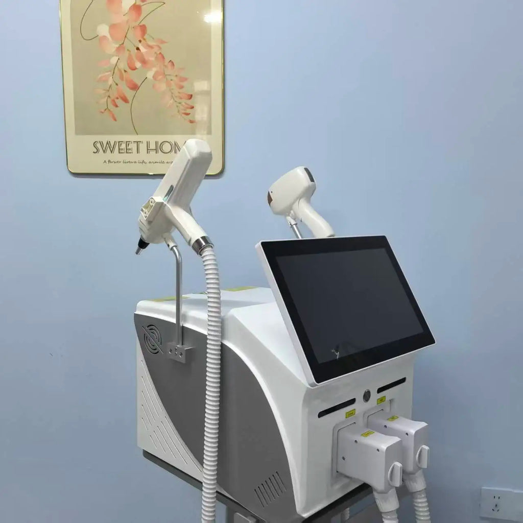 Máquina de Depilación Láser de Diodo 808 2 en 1 FAC Myoslim 10Bars, Máquina de Eliminación de Tatuajes de Picosegundos, Rejuvenecimiento de la Piel con 4 Longitudes de Onda