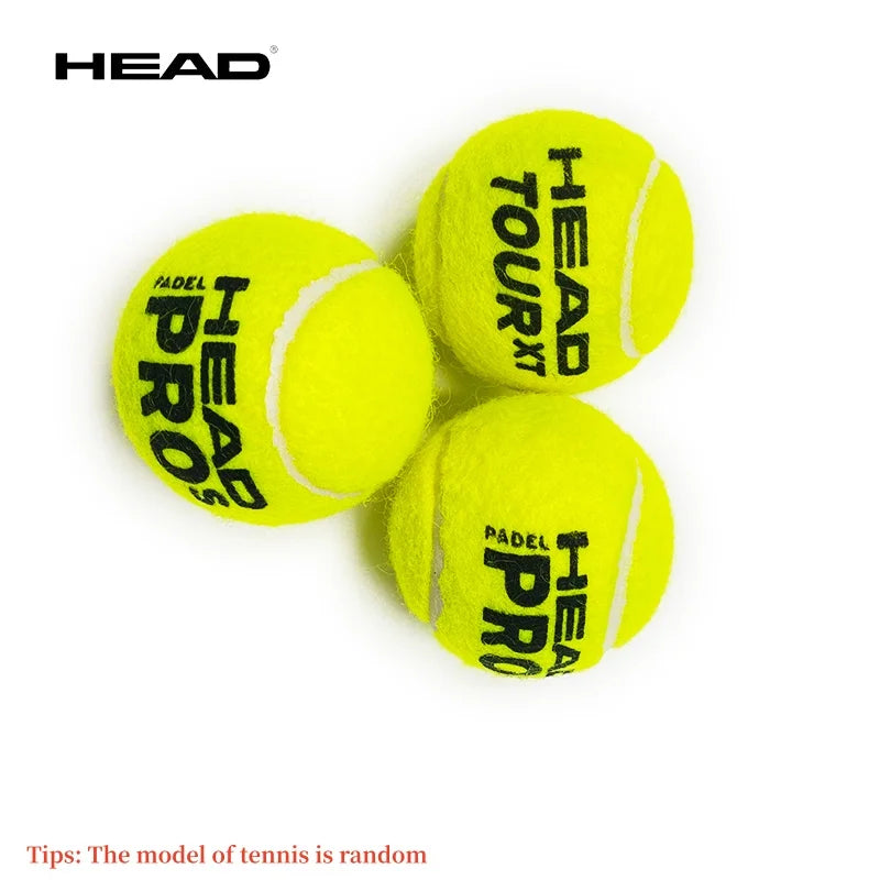 Pelota de tenis HEAD, pelotas de entrenamiento de goma y lana, pelotas de partido de alta elasticidad, tenis duraderos (modelo aleatorio), 3/6/9 Uds.