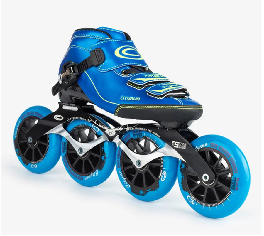 Patines en línea Cityrun Speed, patines de competición profesionales de fibra de carbono, patines de patinaje de carreras de 4 ruedas, Powerslide Similar