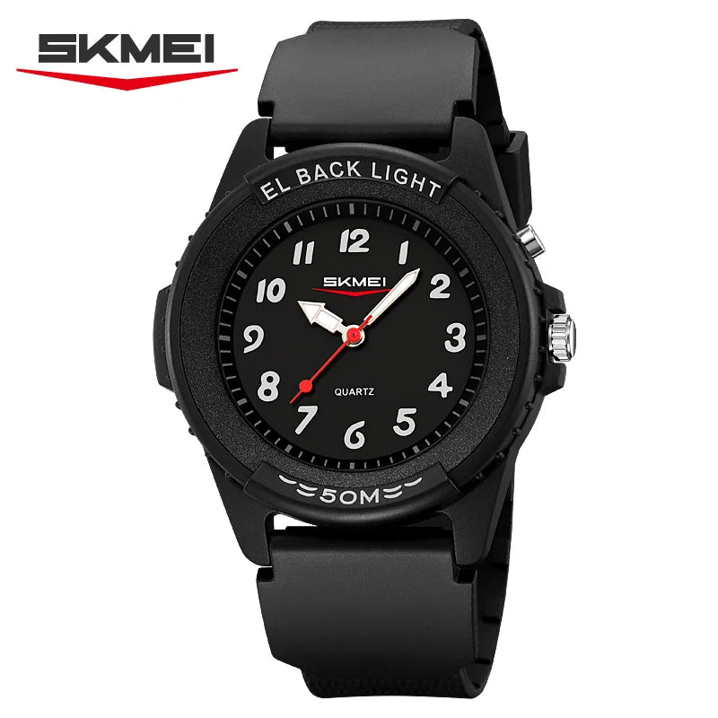 SKMEI 2433 Fashion Men’s Quartz Watch Simple Design Luminous Hands Wristwacth 50M Waterproof Sports Casual Watches for Man