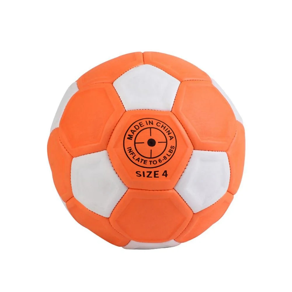 Balón de Fútbol Curvo de Gran Tamaño 3/4/5, Balón de Fútbol Recreativo con Líneas Curvas, Regalo para Jóvenes, Balón de Fútbol Naranja para Partidos, Balón de Fútbol con Efecto Curvo