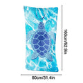 Toalla de Playa Plegable y Convertible de Secado Rápido con Bolsa de Hombro, Toalla Súper Absorbente para Piscina, Gimnasio, Viajes y Vacaciones