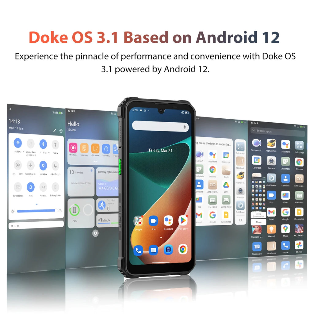 Teléfono resistente Blackview BV5300 PRO, pantalla HD de 6,1", batería de 6580 mAh, 4 GB de RAM y 64 GB de ROM, resistente al agua y al polvo IP68 IP69K