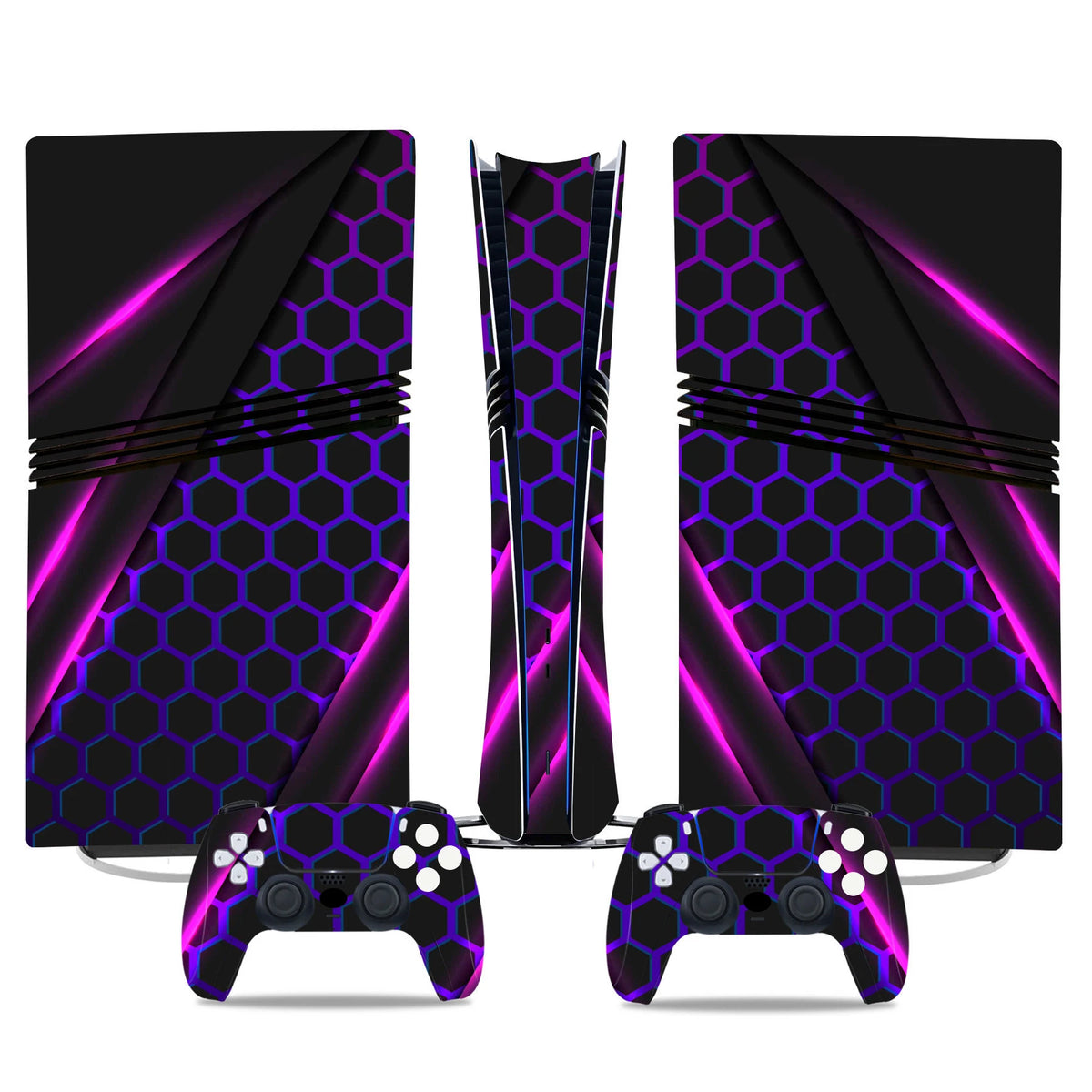Adhesivo de vinilo decorativo para PS5 Pro Digital, funda de cobertura completa para consola de juegos y 2 controles