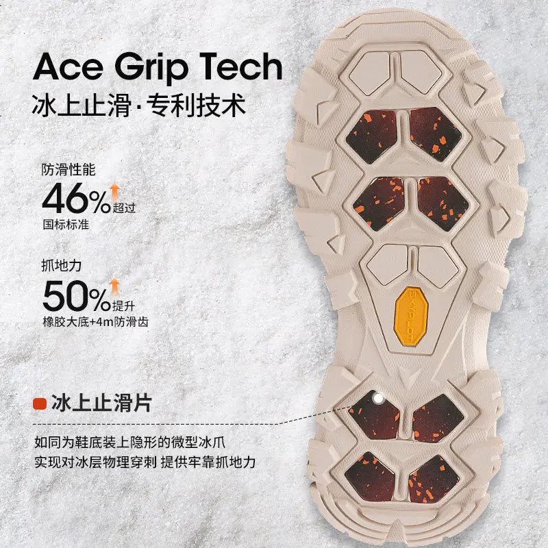 Botas de nieve Skypilot para hombre, botas de senderismo de invierno, botas de esquí cálidas de lana, botas impermeables para mujer, zapatillas de trekking.