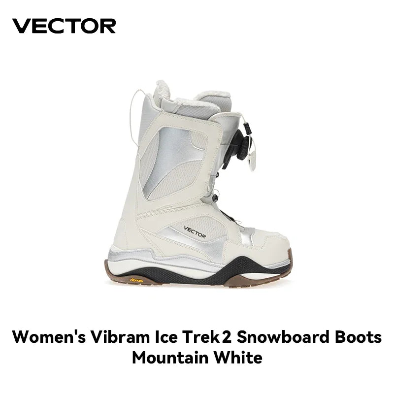 VECTOR-zapatos de esquí profesionales para hombre y mujer, botas de Snowboard impermeables y cálidas, botas de nieve transpirables de cuero antideslizante, equipo de esquí
