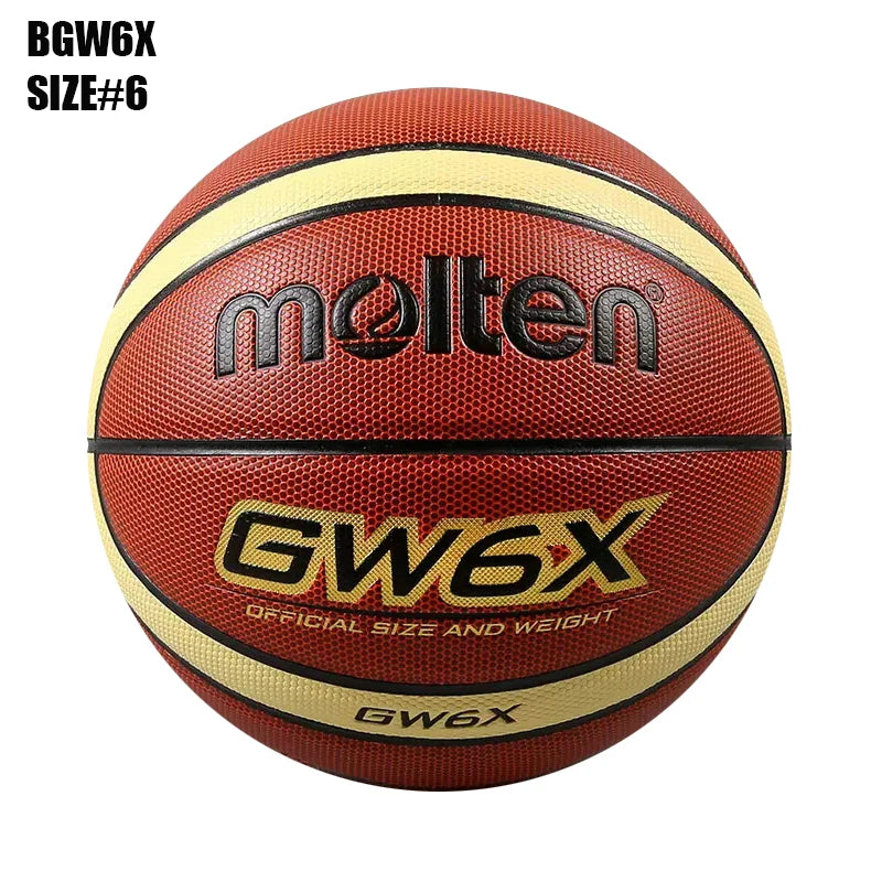 Balones de Baloncesto Originales Molten 2027, Tamaño 7/6/5, Material PU, para Juegos en Interiores y Exteriores, Entrenamiento, Hombres y Mujeres, Baloncesto