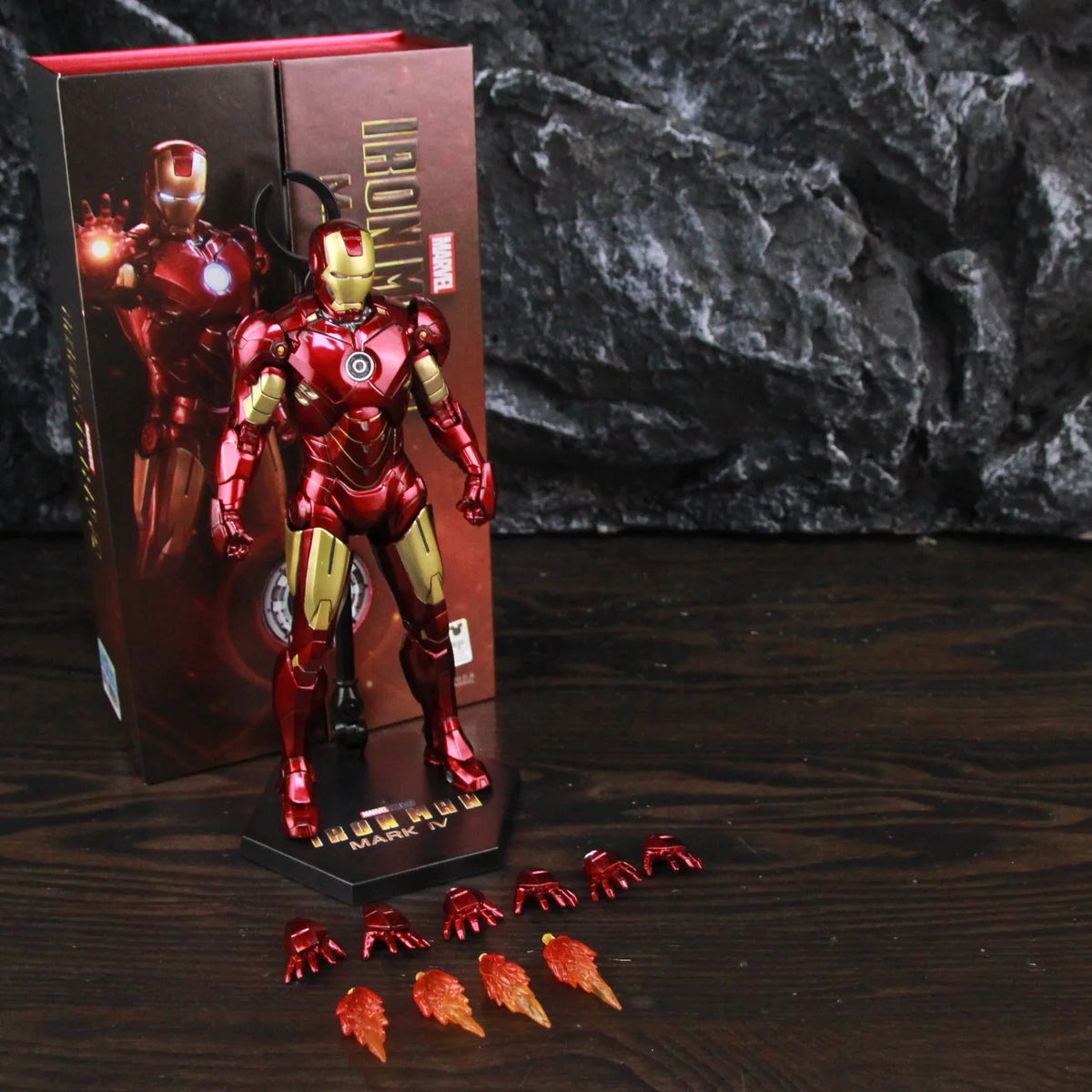 ZD Toys Marvel Iron Man MK46 MK45 MK1 MK2 MK3 MK4 MK5 MK6 MK7 MK33 MK17 7 "Figura de acción de película Iron Mark 1 2 3 4 5 6 7 Leyendas