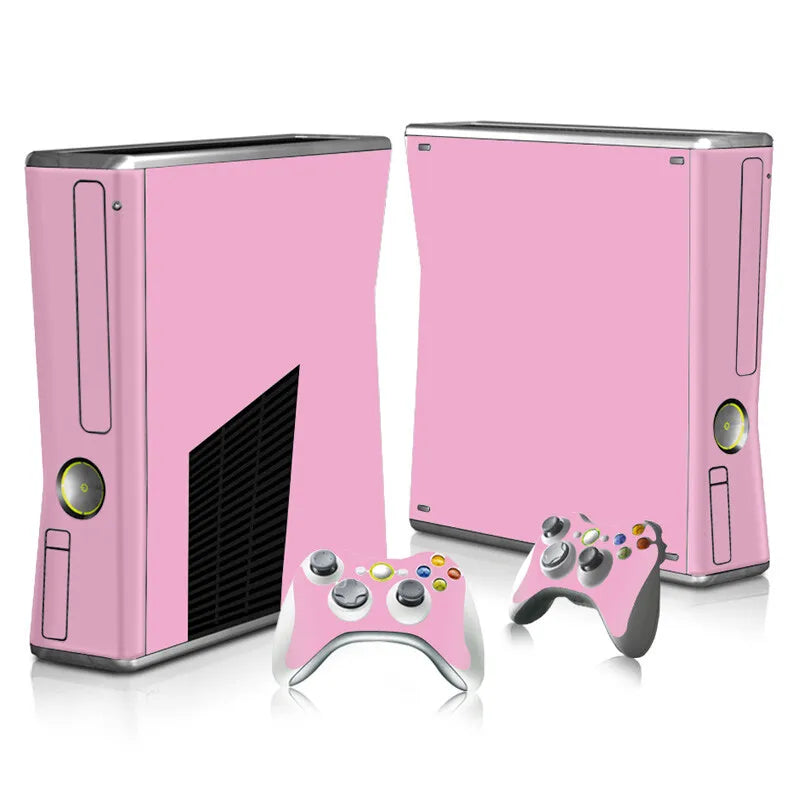 Vinilo Adhesivo Personalizado para Consola Xbox 360 Slim y 2 Controles, Adhesivo Decorativo para Xbox 360 Slim