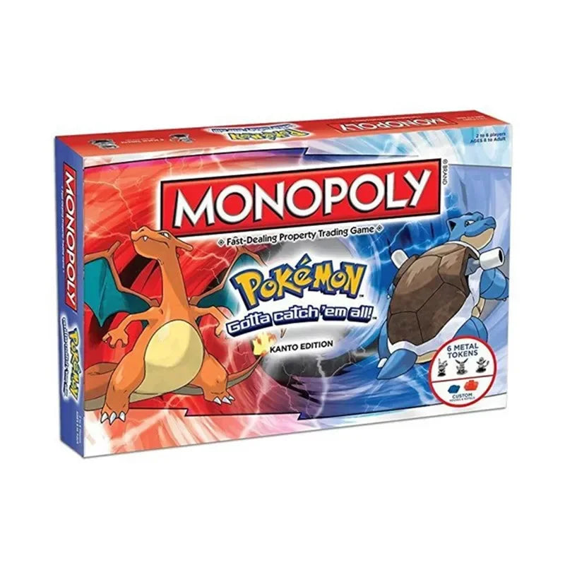 Nuevo juego de mesa Monopoly de Pokémon en inglés para adultos y niños, de 2 a 6 personas, para fiestas, cumpleaños y reuniones familiares, regalo para niños
