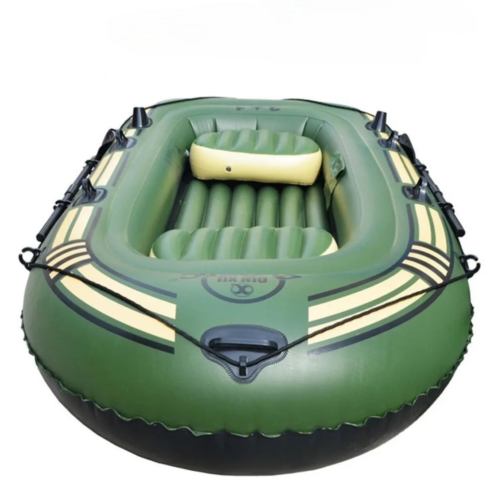 Kayak Inflable Reforzado para 2-3 Personas, Bote de Pesca para Exteriores, Resistente a la Abrasión y a los Arañazos, Estable y Seguro para Ríos y Lagos