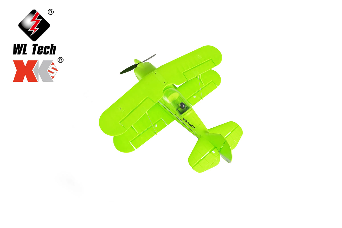 Avión de Control Remoto WLtoys 2026 A310 con Motor sin Escobillas 3D/6G con Giroscopio, Doble Ala, Avión de 4 Canales, Modelo de Juguete RC 3D