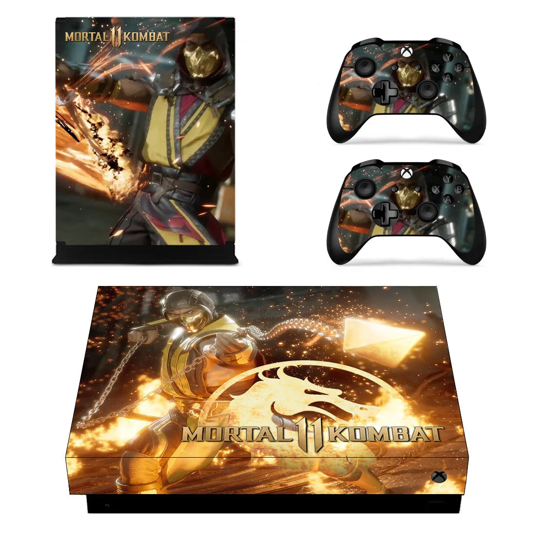 Personalización, diseño personalizado, vinilos adhesivos para cubrir completamente la consola y el mando de Xbox One X