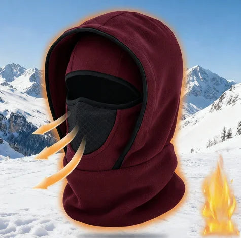 Pasamontaña impermeable de forro polar, gorro térmico para ciclismo, esquí, cuello con capucha para la temporada de frío, protector facial para el cuello.