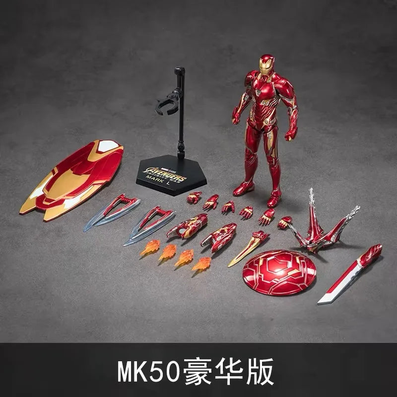 En Stock, Figura de Acción de Iron Man Mark 50 a Escala 1/10 de ZD Toys, Figura Coleccionable de los Vengadores: Infinity War, Modelo Coleccionable para Exhibición