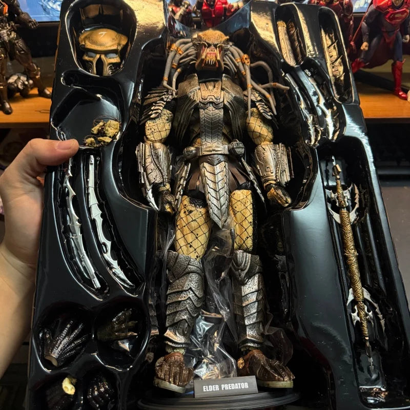 En stock Hc The Fugitive de 2018, figura articulada coleccionable de Scar y Ravager, colección de la serie Predator, estatua.