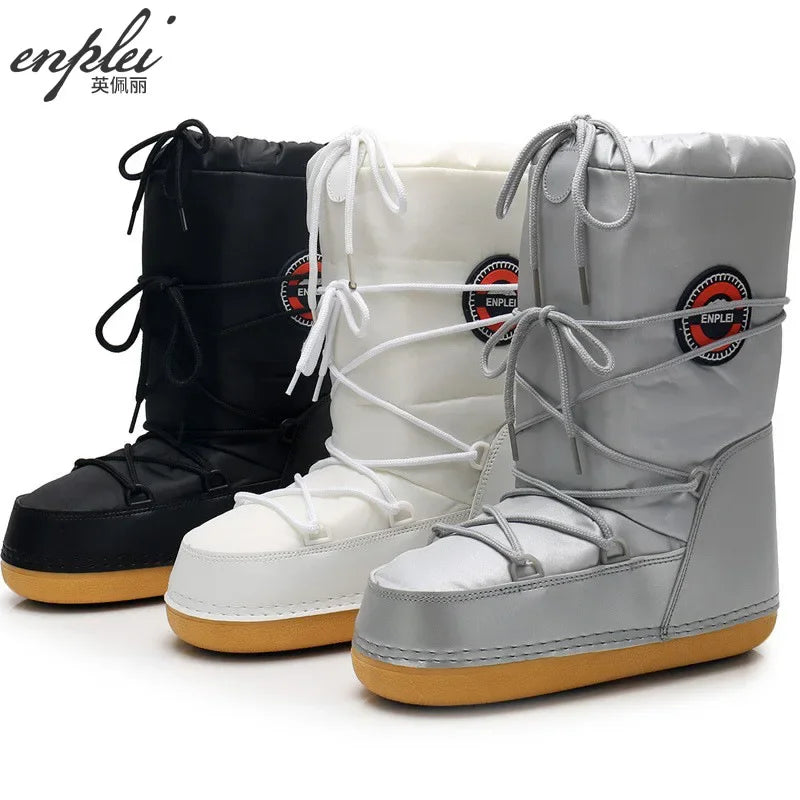 Calzado Deportivo de Invierno para Mujer, Moderno y Vanguardista, Botas de Esquí para Niños, Botas de Nieve Impermeables y Antideslizantes