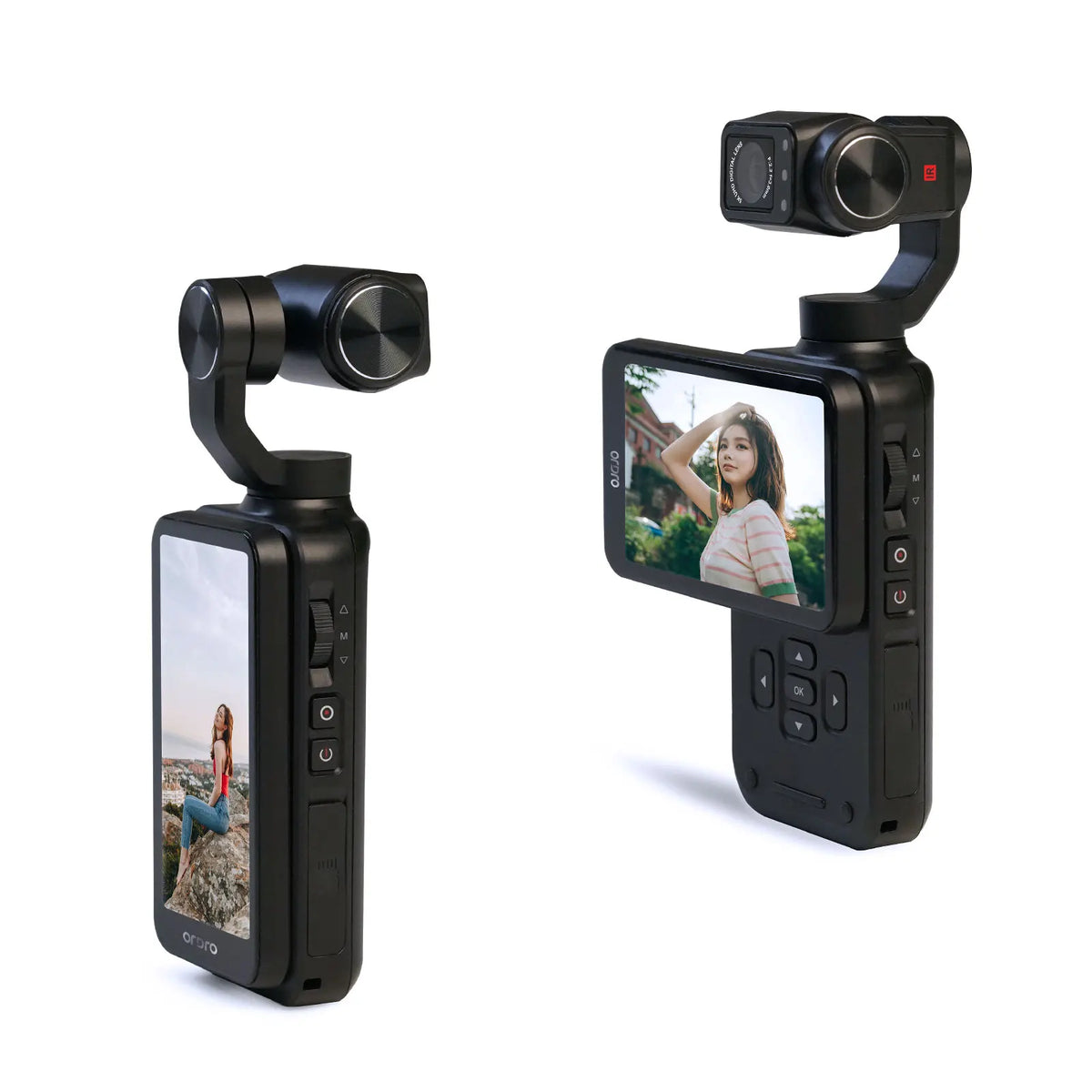 Cámara de Vlogging ORDRO M5 5K con Estabilizador de Gimbal de 3 Ejes, Videocámara de 56MP, Visión Nocturna IR, Pantalla Táctil de 3.5 Pulgadas