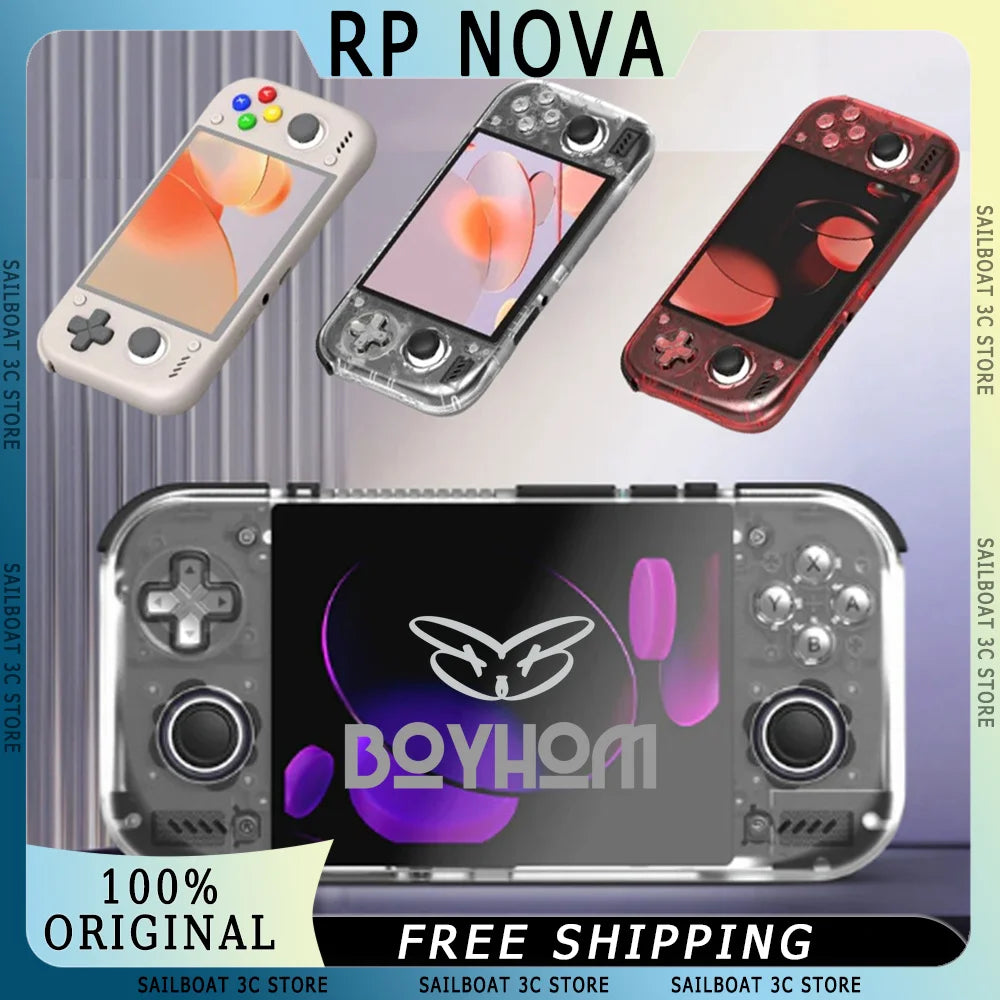 Consola de juegos portátil retro Retroid Pocket Nova de 4.5", AMOLED de 120Hz, Snapdragon 8 Gen2, emulador de PS2, reproductor de juegos Android