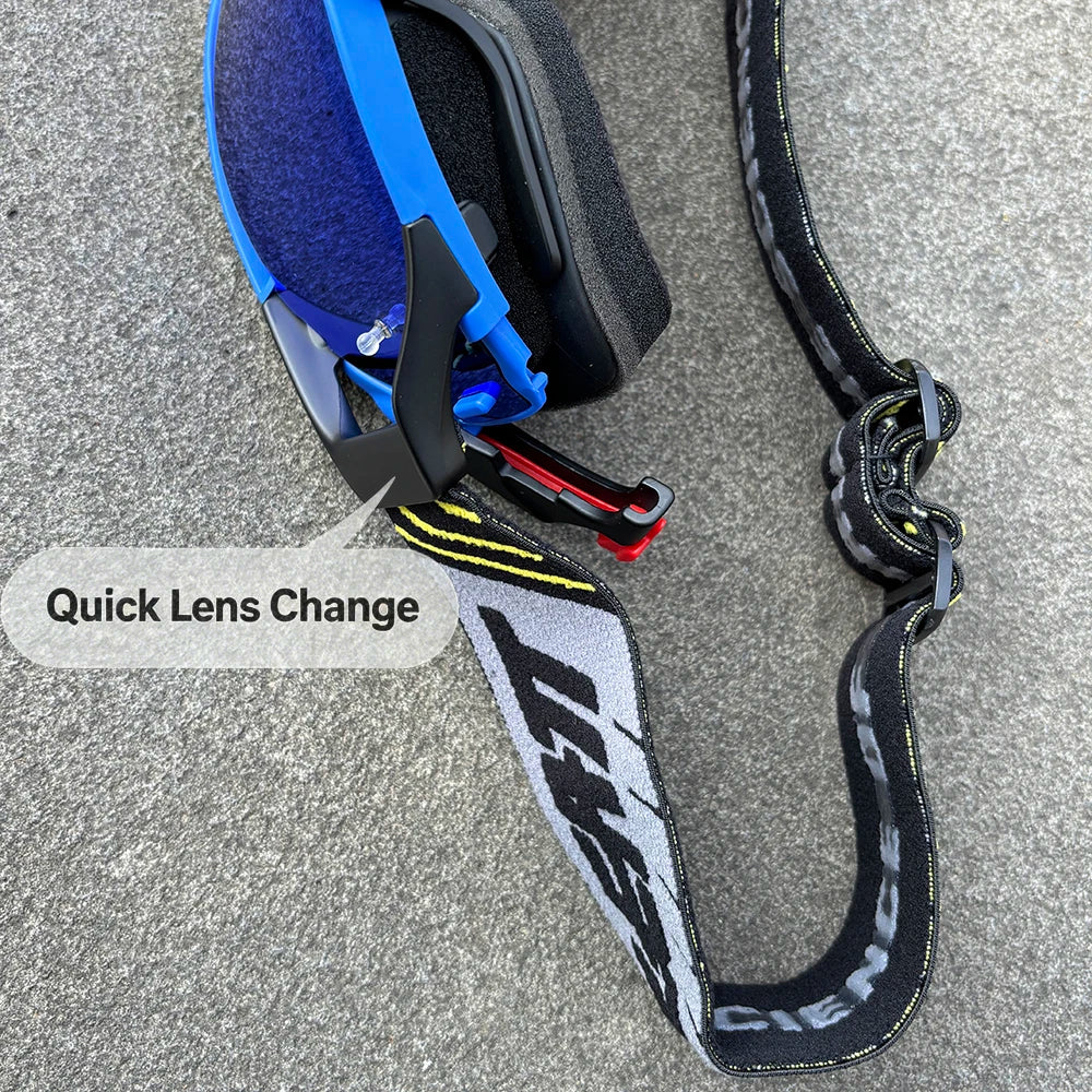 Gafas de esquí con doble capa, tratamiento antivaho, protección UV400, gafas para snowboard, gafas para moto de nieve, gafas deportivas para actividades al aire libre, gafas de esquí.