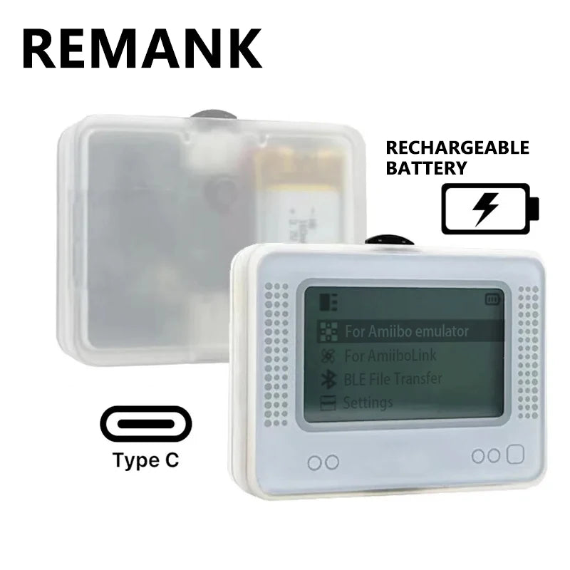 REMANK Emulador de Amiibo para Pixl, Simulador de Deslizamiento Infinito NFC para Emulador de Amiibo para Switch/Switch 2, Wii, 3DS, Accesorios de Juego