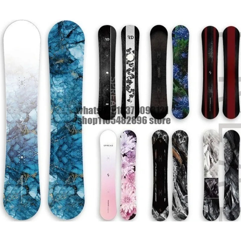 Tabla de snowboard plana multiusos con chapa de madera para adultos, hombres y mujeres