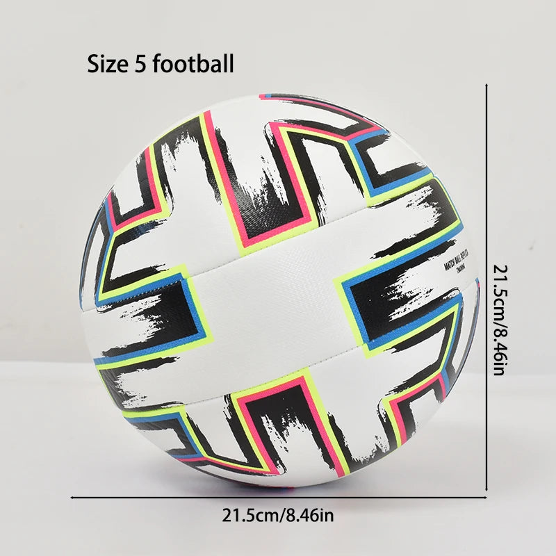 Balones de Fútbol Talla 5, Profesionales, de Alta Calidad, PU Suave, para Deportes al Aire Libre, Entrenamiento, Partido, Fútbol