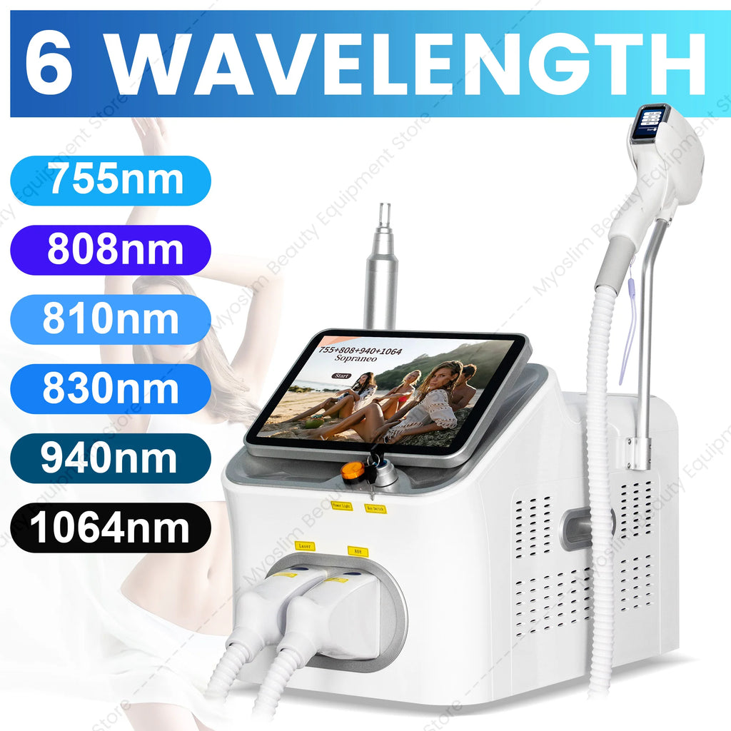 Máquina de depilación láser con diodo FAC 5000W 10 barras, equipo de depilación físico permanente e indoloro para el cuidado del cuerpo y las axilas
