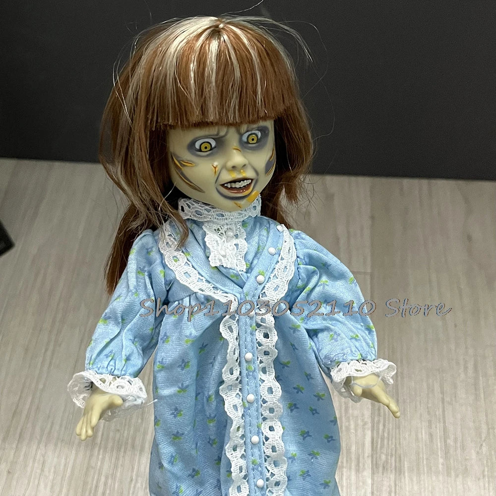 Mezco Living Dead Dolls Figura El exorcista Conjunto Película móvil PVC Figura de terror Muñeca de juguete Regalos de Navidad de Halloween