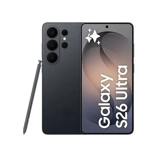 Samsung Galaxy S26 Ultra, un smartphone 5G con pantalla Dynamic AMOLED 2X de 6.9", procesador Snapdragon 8 Elite, 16 GB de RAM, 1 TB de almacenamiento y una cámara de 200 MP con mejoras de IA para fotos impresionantes y 24 horas de batería.