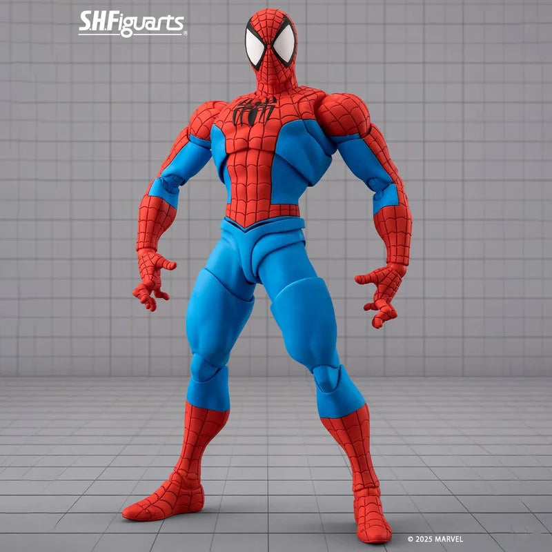 Figura de acción articulada Shfiguarts Marvel Spider-Man versión lucha, coleccionable para adultos, para exhibir en casa o en el escritorio.