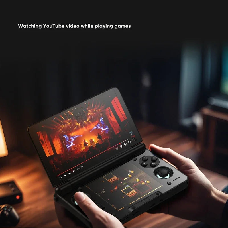 AYN THOR Clamshell Handheld Game Console 6" 120Hz AMOLED Snapdragon 8 Gen 2 4K DP Output Snapdragon 8 Gen 2 6000mAh 27W Fast Charge Retro Gaming Console