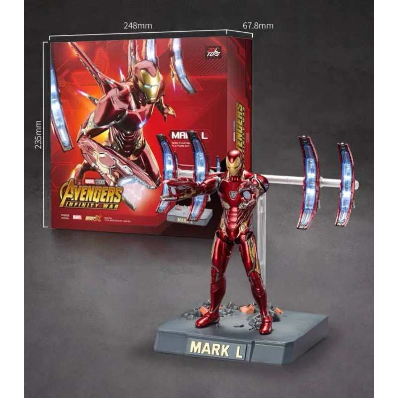 En Stock, Figura de Acción de Iron Man Mark 50 a Escala 1/10 de ZD Toys, Figura Coleccionable de los Vengadores: Infinity War, Modelo Coleccionable para Exhibición