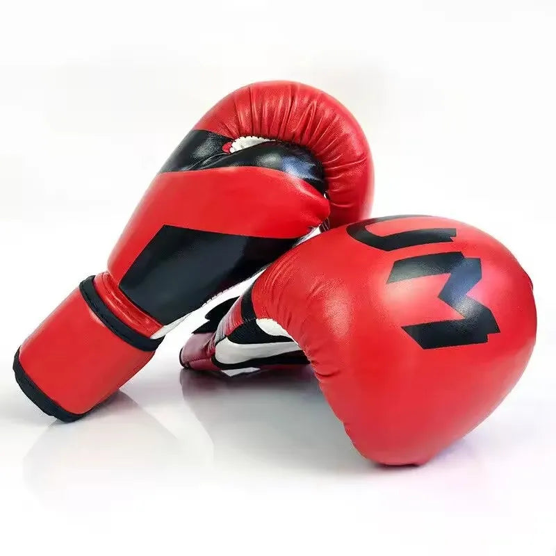 Guantes de Boxeo para Entrenamiento Integral, Profesionales, para Saco de Boxeo, Muay Thai, 6OZ 12OZ, Tallas Grandes