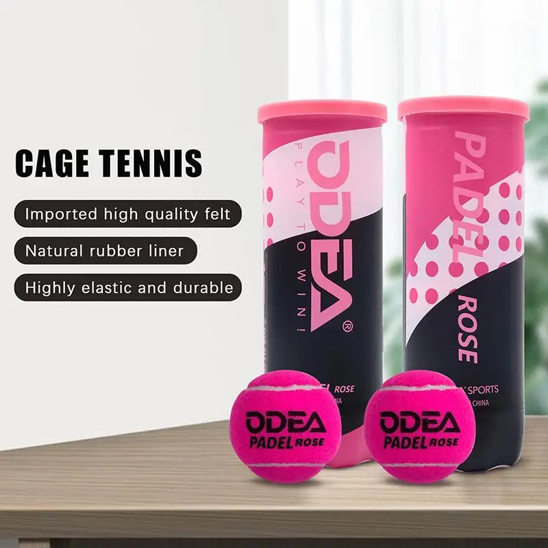 3 Pelotas de Tenis/Pádel Profesionales, Pelota de Partido, Pelota de Pádel, Tenis de Jaula, Alta Elasticidad, Pelota de Entrenamiento Duradera