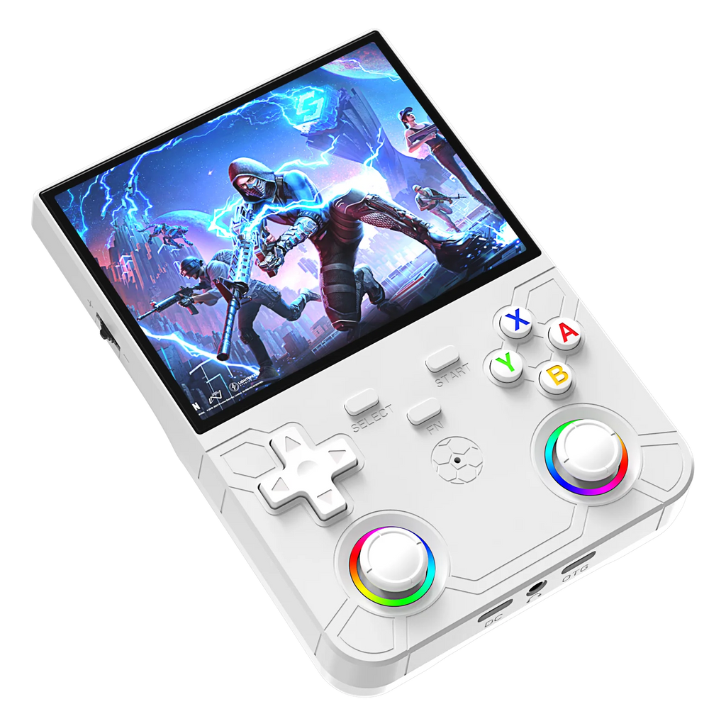 New R36 Ultra X Handheld Retro Video Game Console IPS Screen 128GB Portable Games Pocket Player with Linux System