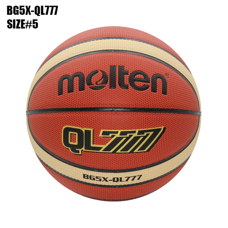 Balones de Baloncesto Originales Molten 2027, Tamaño 7/6/5, Material PU, para Juegos en Interiores y Exteriores, Entrenamiento, Hombres y Mujeres, Baloncesto