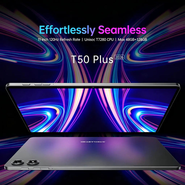 Tablet PC Teclast T50 Plus de 11 pulgadas, 2K, 120Hz, Android 16, 8GB (+40GB Virtuales), 128GB, 8000mAh, Unisoc T7280, 4G LTE, Doble SIM, GPS