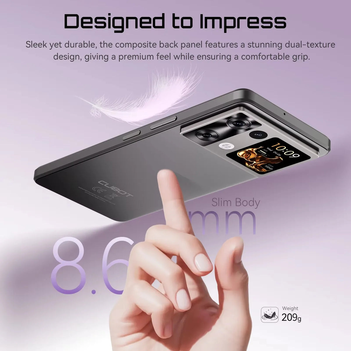 [Envío desde Polonia] Cubot P90 Smartphone Android 15 24(12+12)GB + 256GB 6.88" 120Hz 64MP 5100mAh Teléfono móvil NFC Huella dactilar