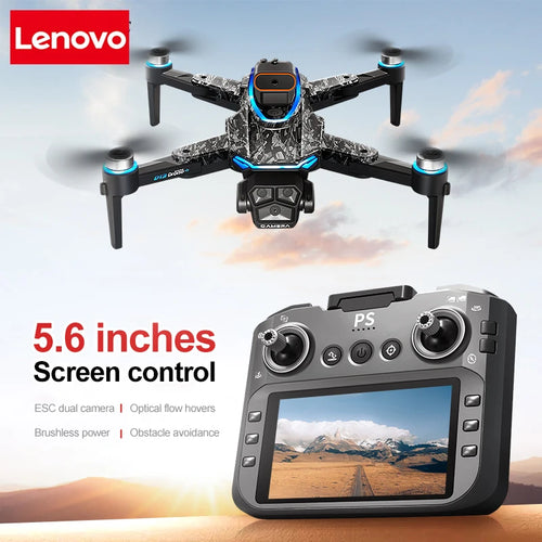 Dron GPS Lenovo D13 8K, cámara triple aérea HD, flujo óptico, evasión inteligente de obstáculos, motor sin escobillas, dron RC con pantalla
