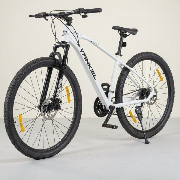 Bicicleta de montaña Vankel de 29 pulgadas para adultos, bicicleta de 21 velocidades con sistema de cambios, freno de disco trasero, regalo de bicicleta para mujeres y hombres que viajan al trabajo