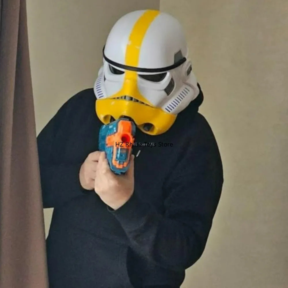 star The Black Series wars The Mandalorian Artillery Stormtrooper Helmet Halloween Cosplay Helmet Mask for Birthday Gift TK038-3